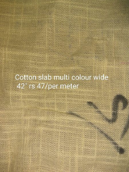 Plain Dyed Cotton Slub Fabric, Width : 42inch