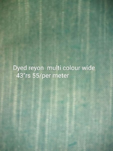 dyed rayon fabric
