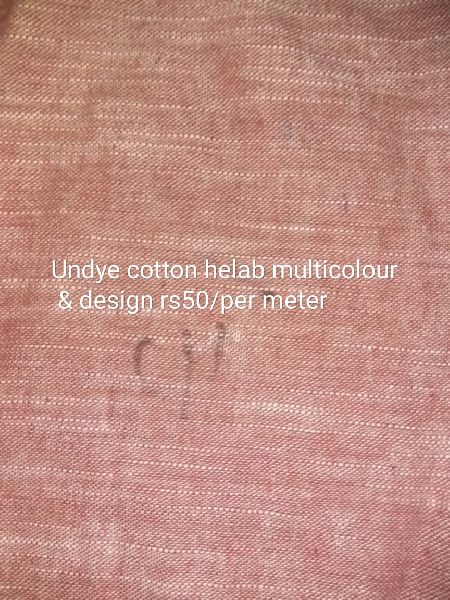 Undyed Cotton Slub Fabric