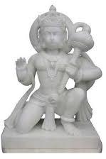 Marble Hanuman Ji Statue, Color : White