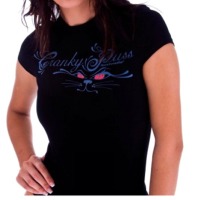 Ladies Spandex Black T-Shirts