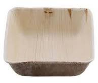Square Areca Leaf Deep Bowls, for Serving, Feature : Disposable