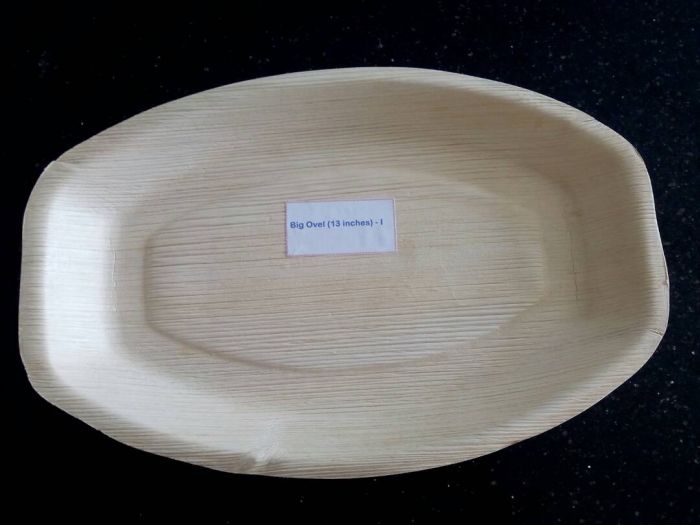 Areca Leaf Oval Bowls, for Serving, Feature : Disposable