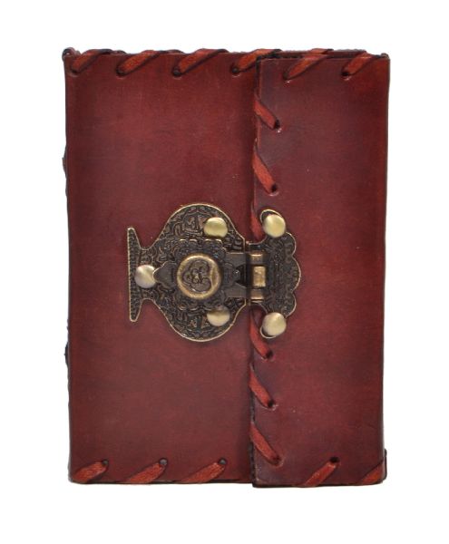 Genuine Antique Leather Journal Brown New Design Antique Lock Diary Handmade Notebook