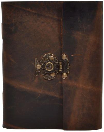 Handmade Antique Leather Journal Brown New Design Antique Lock Diary Handmade Notebook