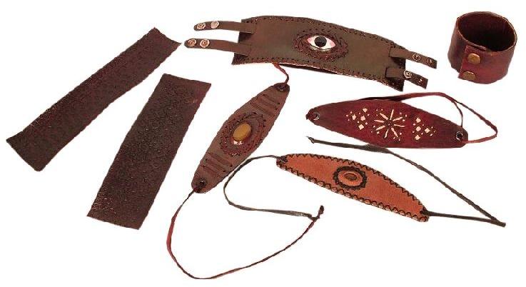Wristband Cuff Belt, Color : Brown