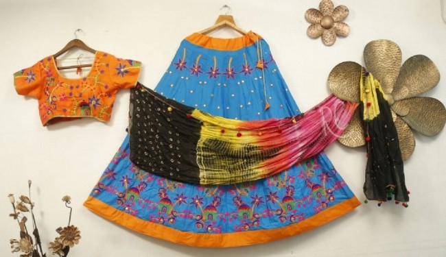 cotton fabric,embrodairy work,Lehenga Choli