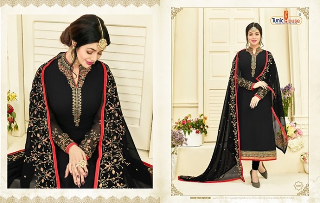 Georgette fabric, Embroidery work Salwar Kameez Suits Dress Material