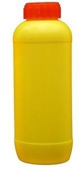 Yellow HDPE Emida Shaped Bottle, Pattern : Plain