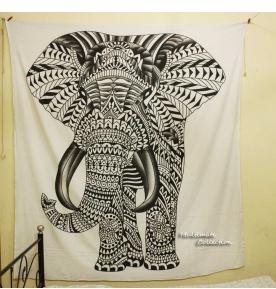 Giant Elephant Large Wall Tapestry