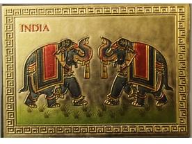 Indian Gold Elephant Magnet