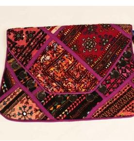 Purple Vintage Indian Handbag