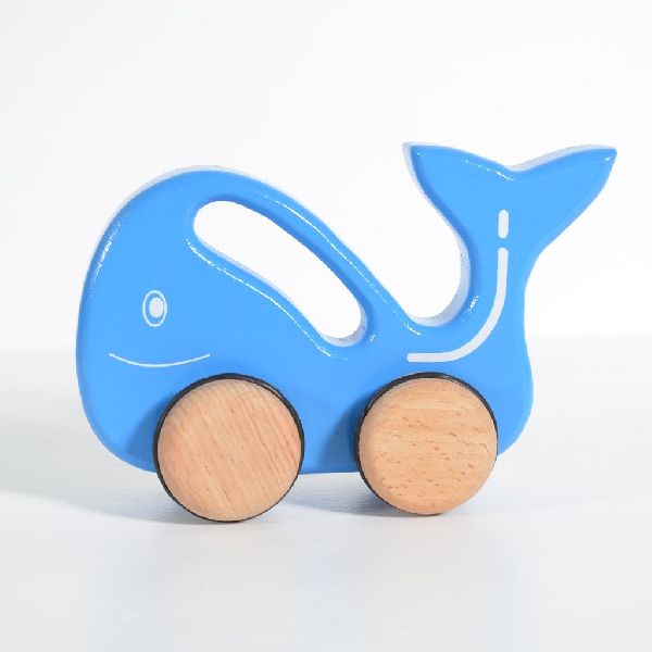 Blue Whale Push Toy