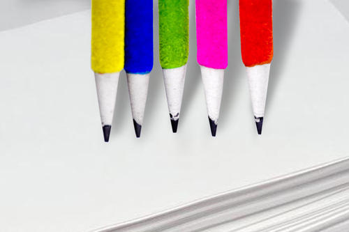Velvet Paper Pencil, for Drawing, Writing, Feature : Easy Grip, Good Quality
