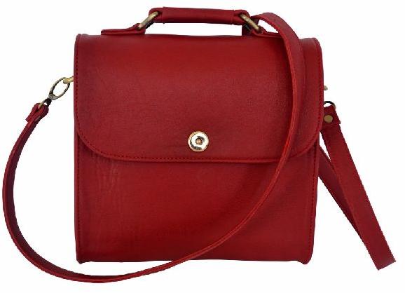 Buffalo Leather Bag, Color : Red