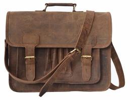 Genuine Leather Bag, Color : Brown