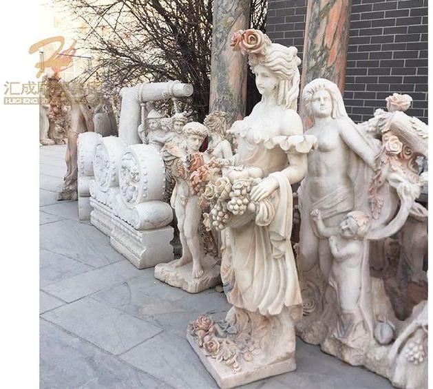 Life Size Hand Carved Marble Lady Statue