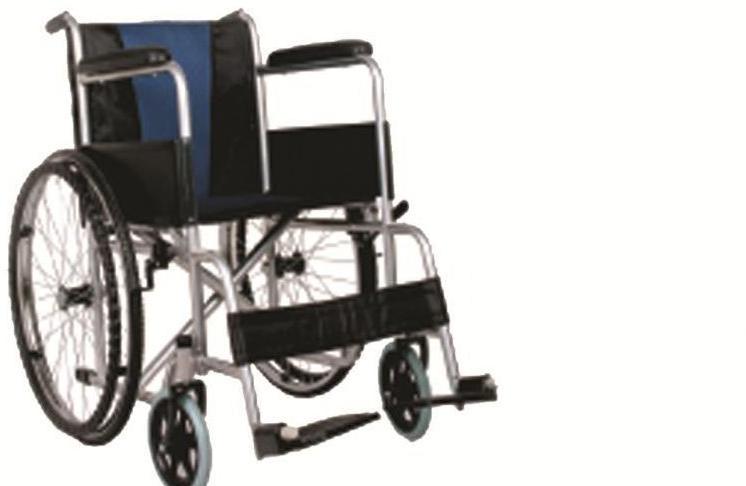 Blue Cushion Wheelchair