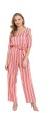 PINK and WHITE STRIPED JUMPSUIT
