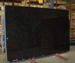 Polished Black Galaxy Granite Slab