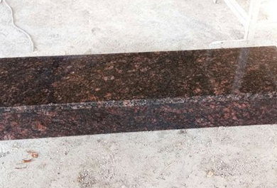 Polished Plain Tan Brown Granite Steps, Size : 120X240cm, 60X180cm
