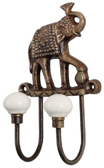 Antique Elephant Iron Decorative Hooks