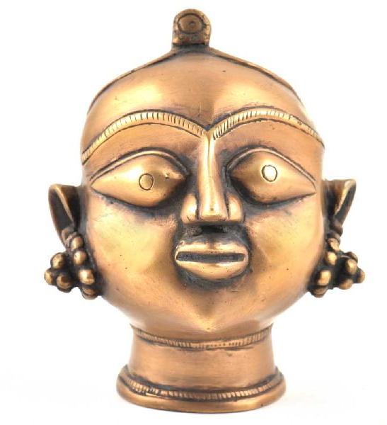 Brass Gauri Head Statue