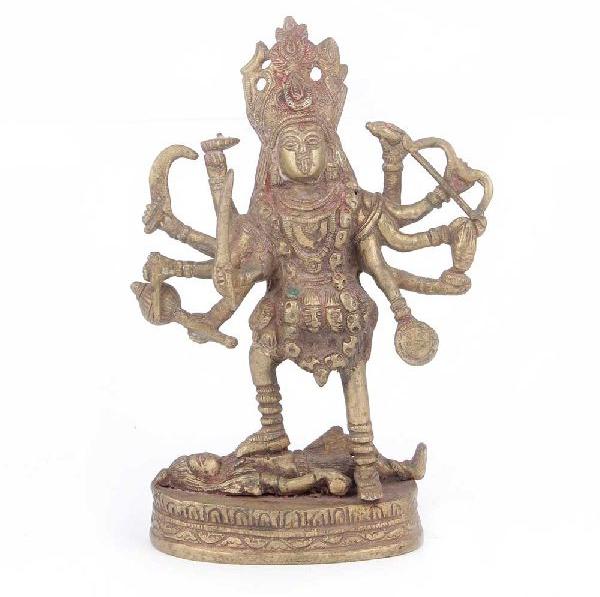 Brass Kali Goddess Statue, Color : Golden