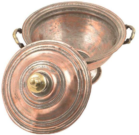 Copper Sugar Bowl With Lid