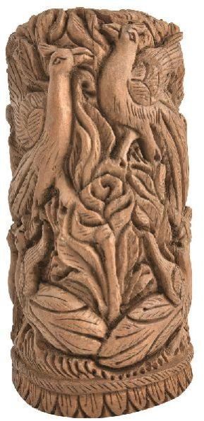 Indian Peacock Rose Engraved Home Decor Collectable