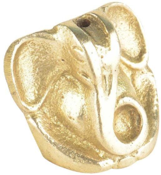 Small Brass Sitting Ganesha Figurine