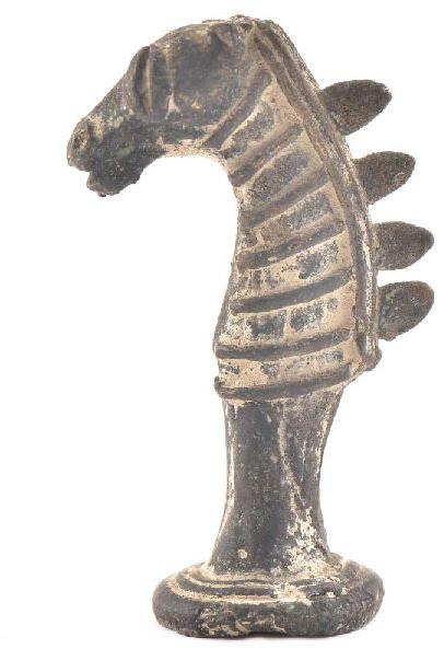 Vintage Brass Seahorse Figurine, Color : Antique