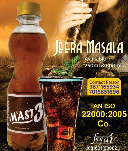 Mast 3 Jeera Masala Soft Drink, Certification : FSSAI Certified