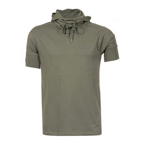 Men Cotton Hooded T Shirt