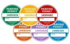 Chromo paper Parking Sticker