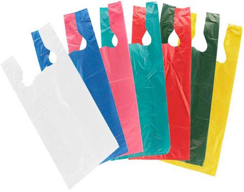 Rectangular T Shirt Plastic Bag, Pattern : Plain