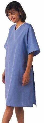 Half Sleeve Patient Gown, for Hospital Use, Feature : Easy Washable, Impeccable Finish, Quick Dry