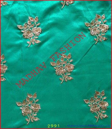 Embroidery Butta Work Fabric, Width : 44-45