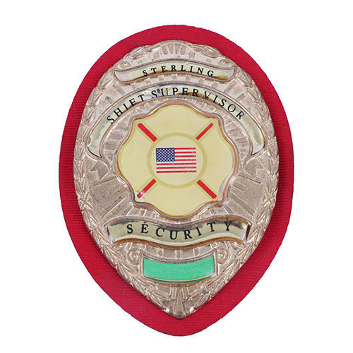 Red Security Badge