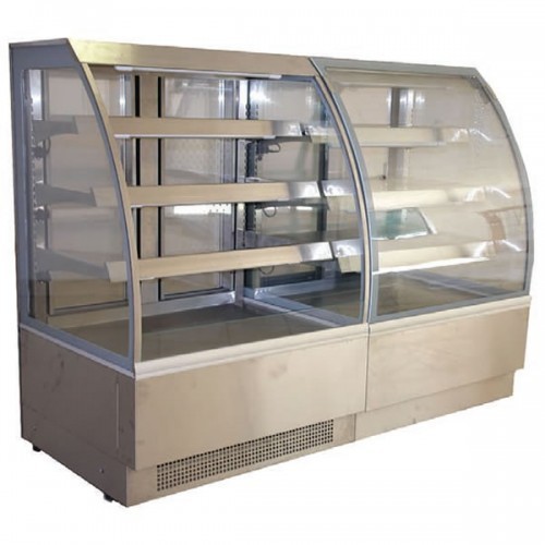 Stainless Steel Glass Heated Display Case