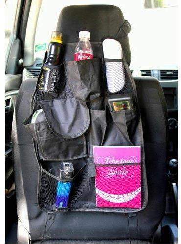 Black Car Seat Organizer Bag