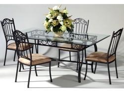 Black Wrought Iron Dining Tables, for Kitchen