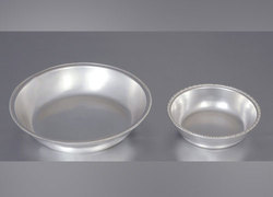 Silver Salad Bowl, Shape : Round