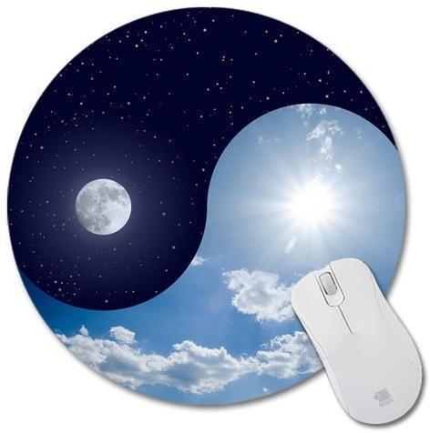 Round Rubber Gel Mouse Pads, Pattern : Printed