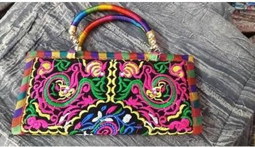 ICH Multicolor Rajasthani Handbag