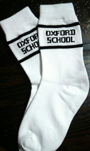 White And Blue School Socks, Size : All Sizes