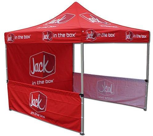 Cotton Red Gazebo Tent, for Outdoor Advertising, Pattern : Printed