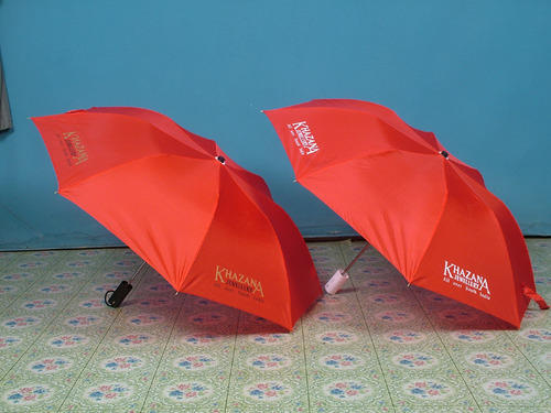 Round Nylon Two Fold Umbrella, for Protection From Sunlight, Size : Standard