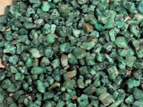 Non Polished Zambian Emerald Rough Stone