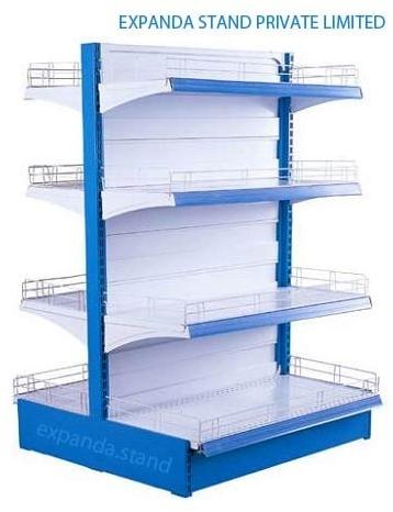 Mild Steel Metal Island Display Rack